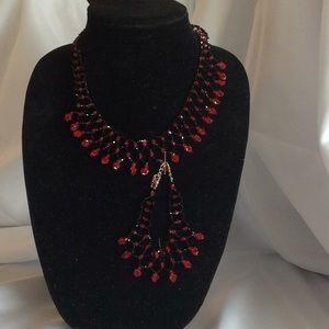 Necklace choker and bracelet set